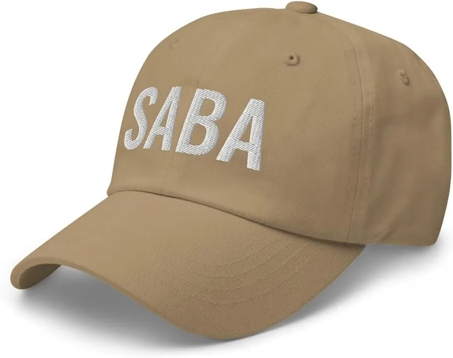 Best Saba Ever Dad Cap - They Call Me Saba Papa in Hebrew Grandfather in Hebrew Embroidered Adjustable Baseball Hat