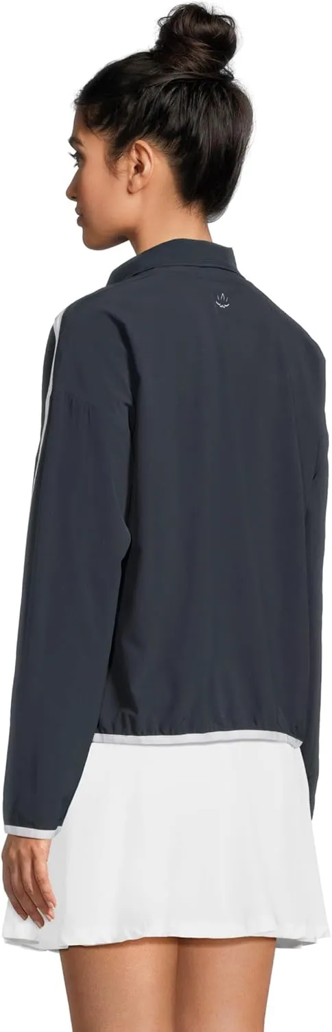 Beyond Yoga Women's Contrast Half Zip Pullover