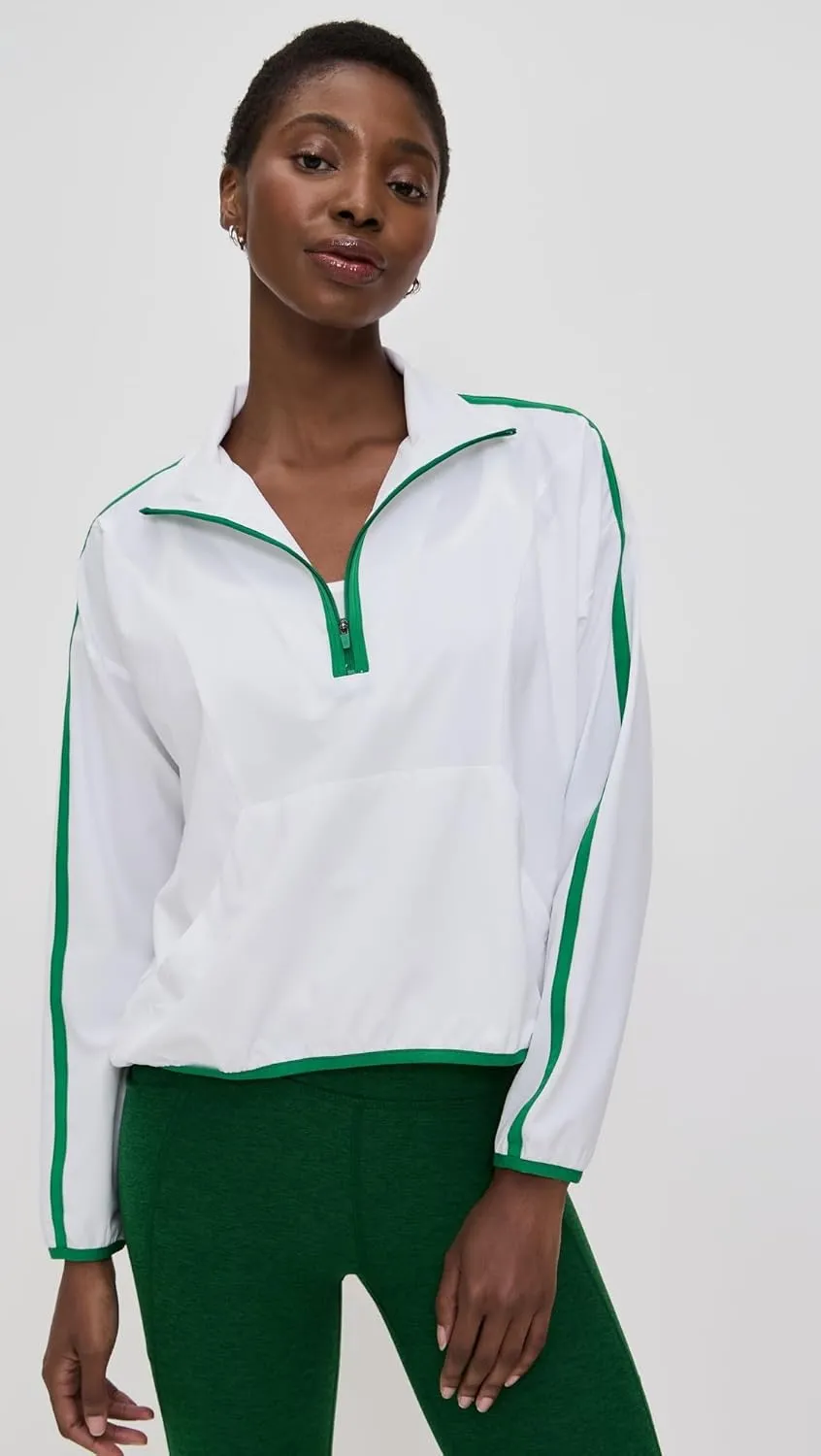 Beyond Yoga Women's Contrast Half Zip Pullover