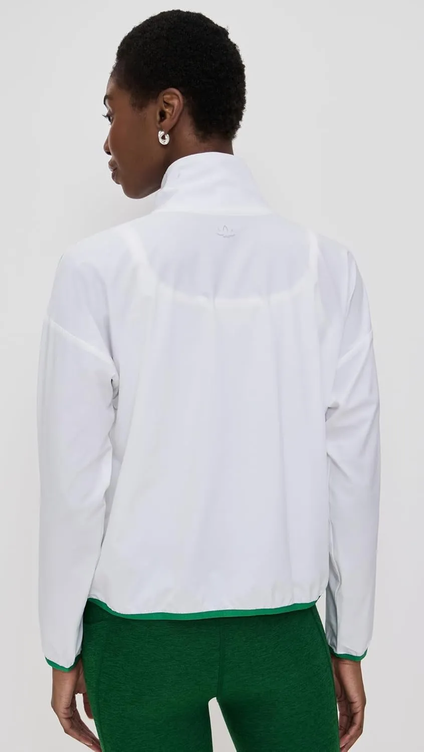 Beyond Yoga Women's Contrast Half Zip Pullover