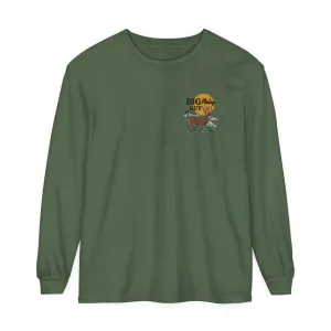 Big Mule Deer Guy Badge Long Sleeve Tee