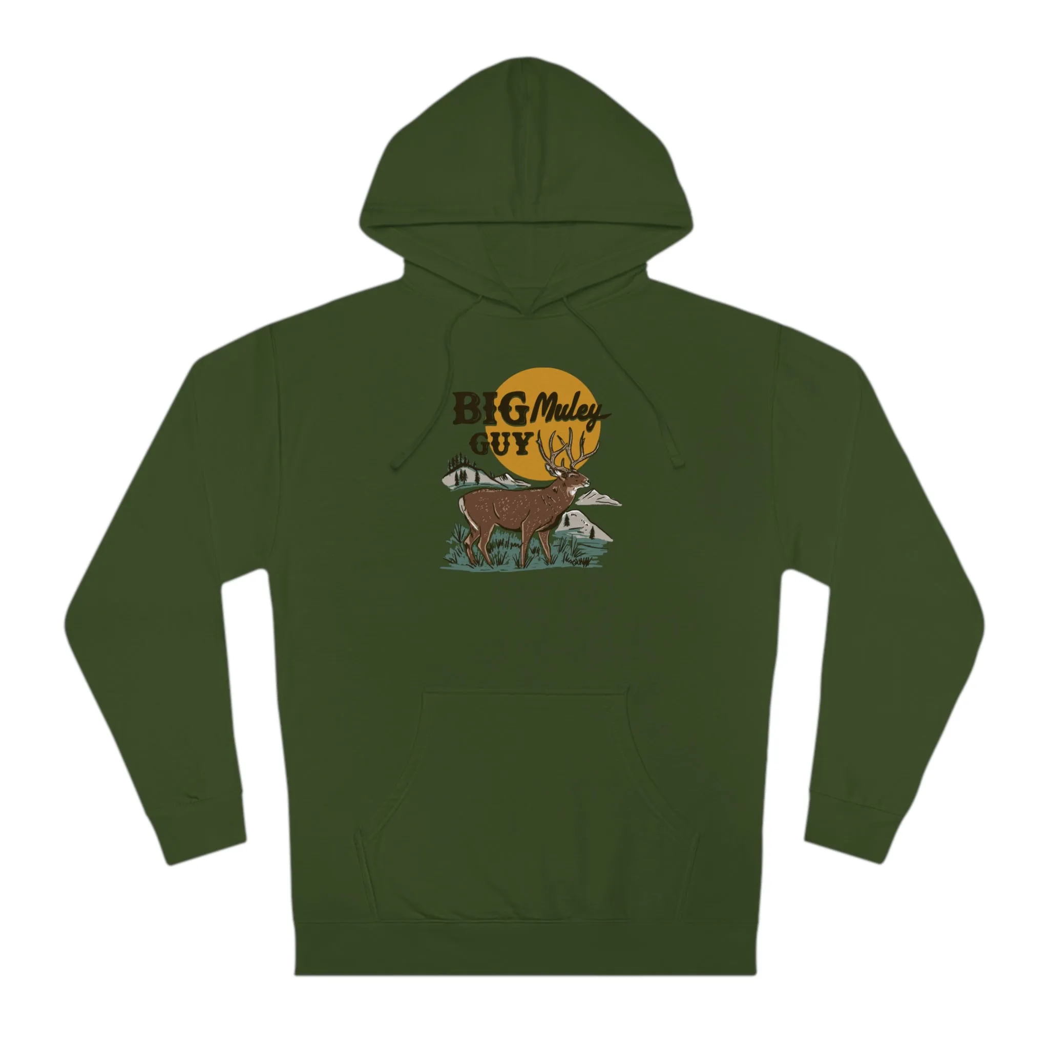Big Mule Deer Guy Hoodie