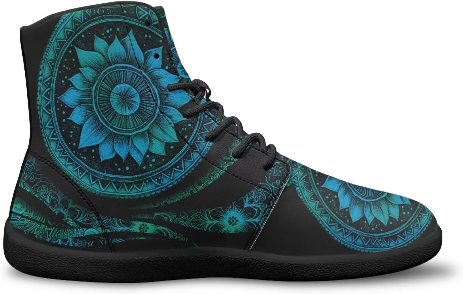 Binienty Zero Drop Sole Barefoot Men's Women's PU Leather Flat Minimalist Barefoot Sneakers Athletic Shoes Waterproof