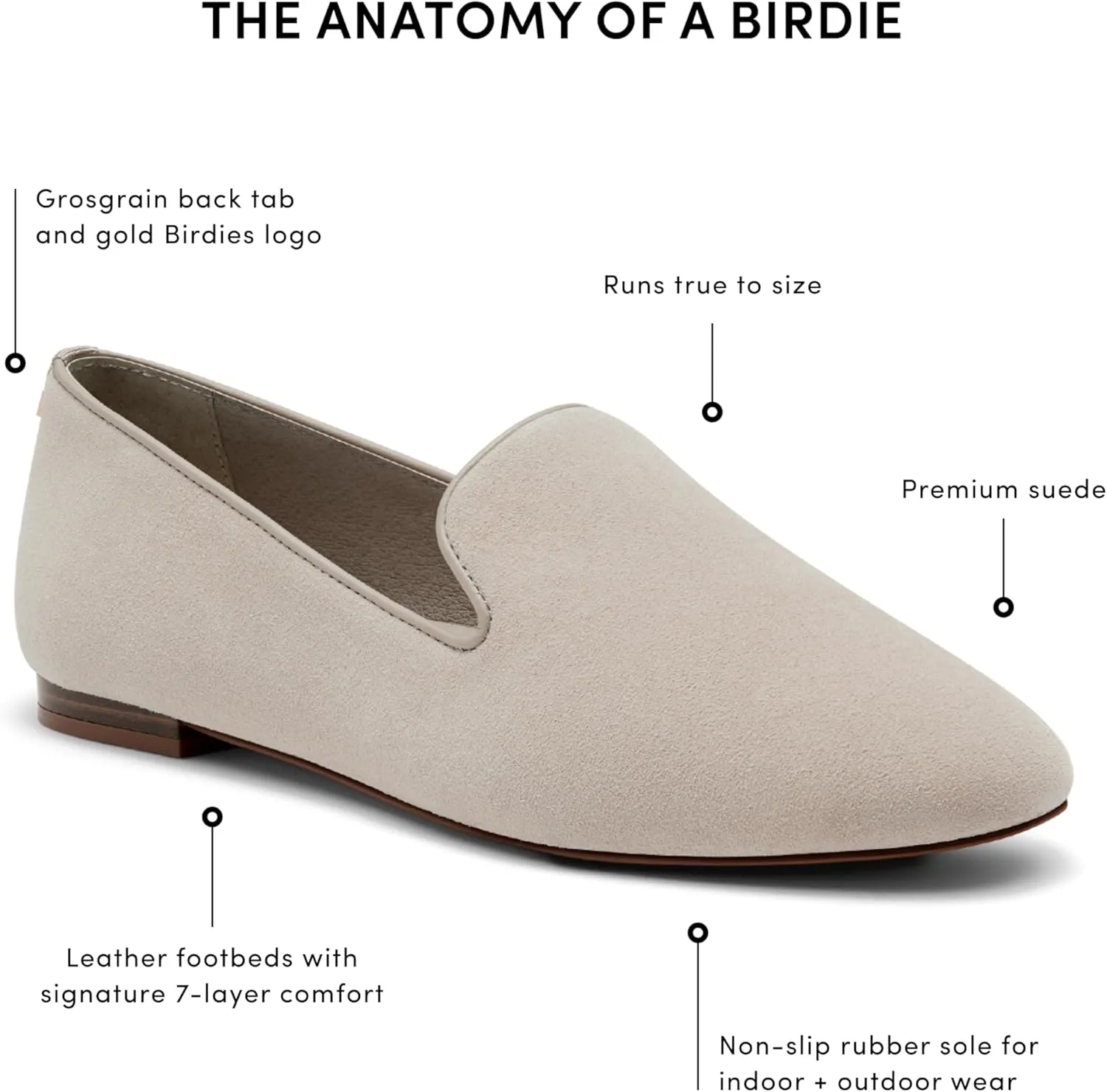 Birdies Women's Starling, Slip-On Flats, Comfortable Casual Dressy Shoes