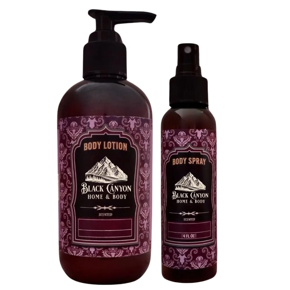 Black Canyon Red Clover & Tea Scented Body Lotion and Body Spray Set