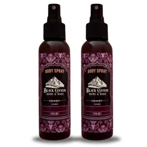 Black Canyon Red Clover & Tea Scented Body Spray, 4 Oz (2 Pack)