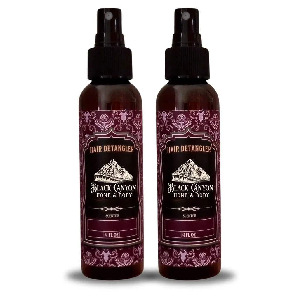 Black Canyon Red Clover & Tea Scented Hair Detangler with Argan Oil, 4 Oz (2 Pack)