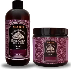 Black Canyon Red Clover & Tea Scented Milk Bath & Sea Salt Bath Soak Set