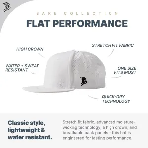 Branded Bills Montana Stealth PVC Flat Performance, Snapback Closure, Lightweight, Comfortable Baseball Cap