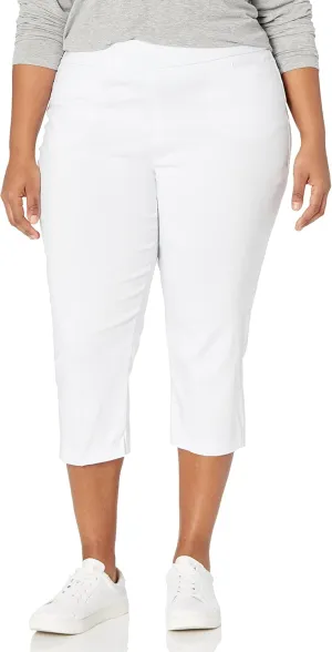 Briggs New York Women's Plus-Size Pull on Capri L Pocket