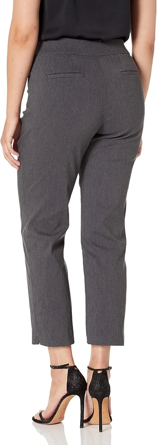 Briggs New York Women's Super Stretch Millennium Slimming Pull-on Ankle Pant