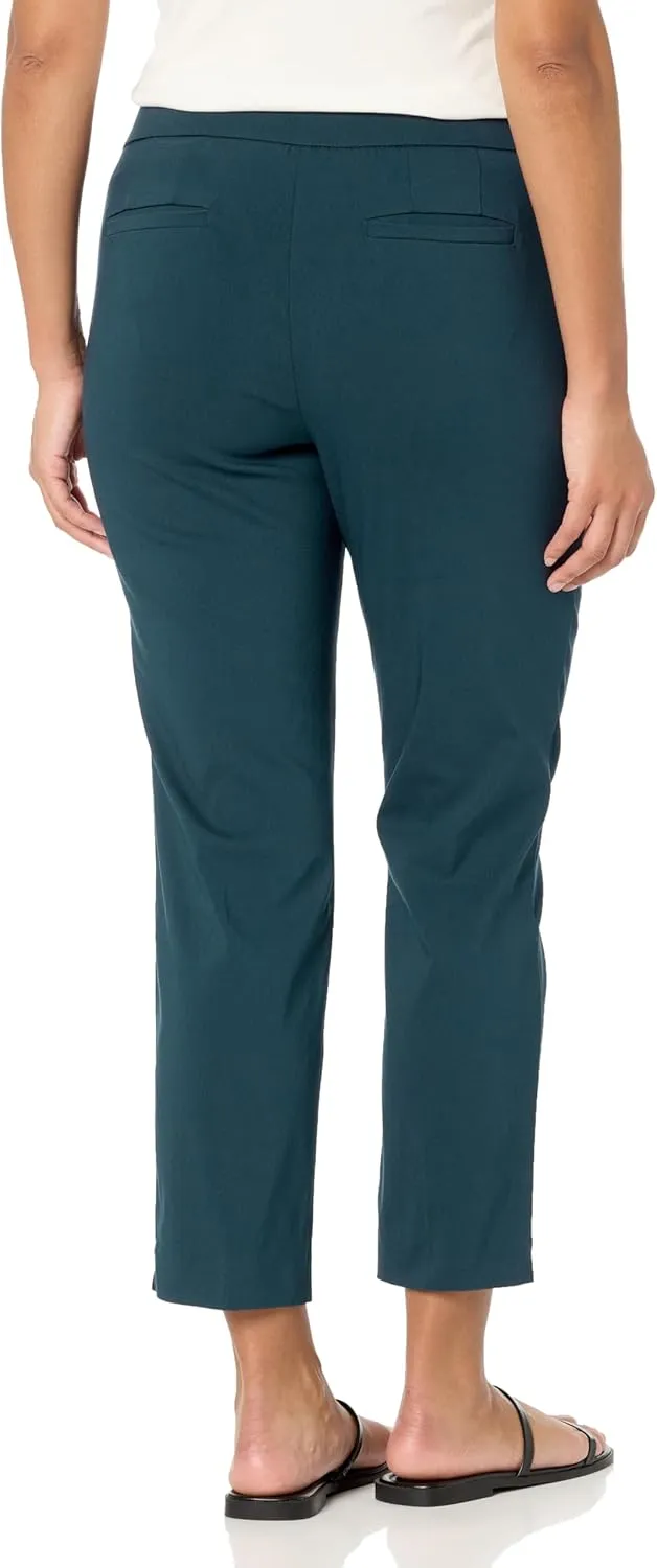 Briggs New York Women's Super Stretch Millennium Slimming Pull-on Ankle Pant
