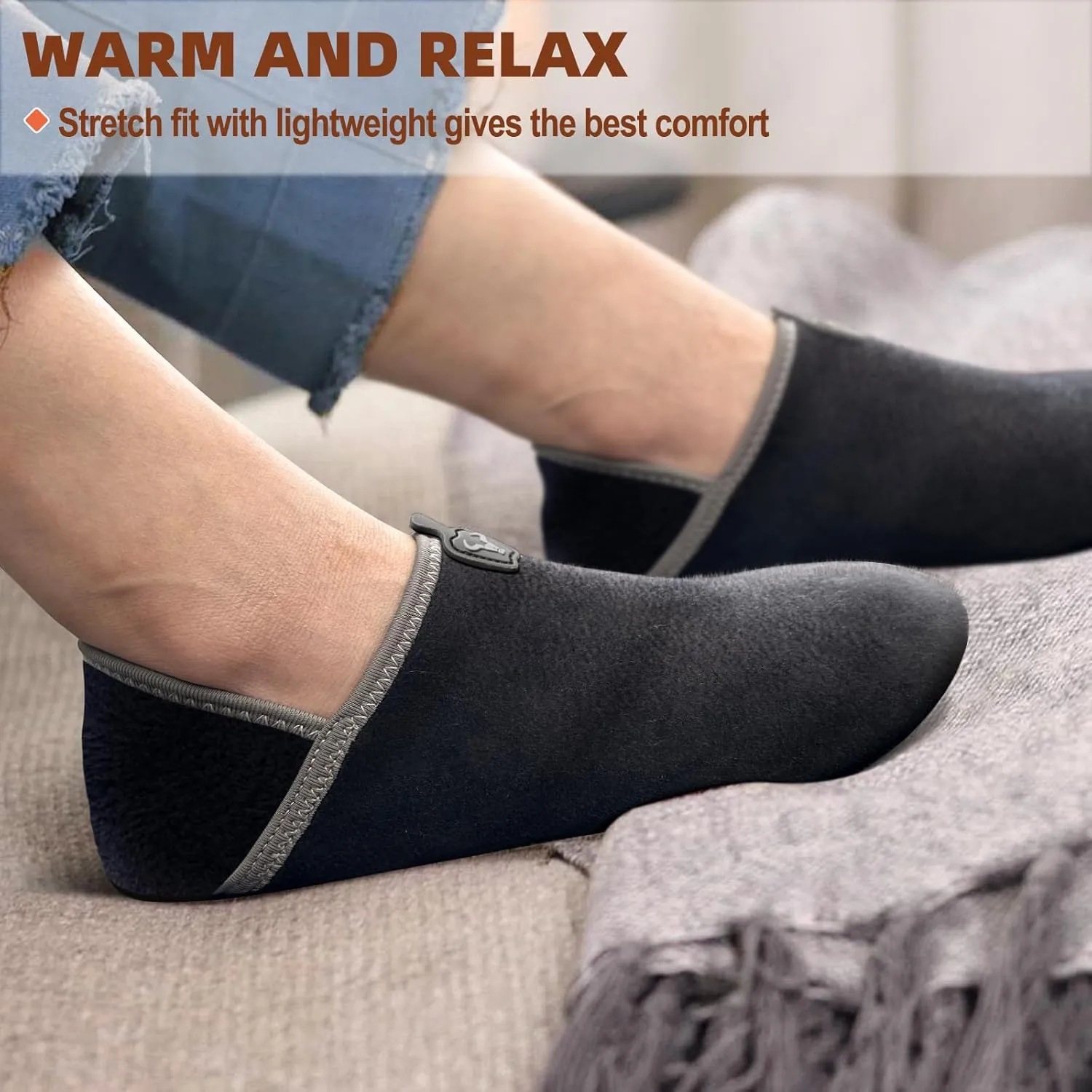 BULLIANT Women Slippers Socks, Slip on Shoes for Women Barefoot Yoga Shoe Comfortable Stretch Fit