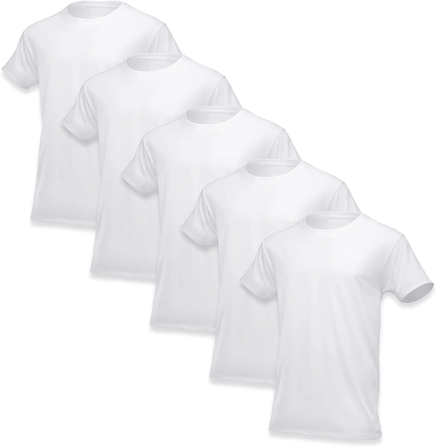 BVD Men’s Ring Spun Cotton Undershirts (Tag Free & Super Soft)