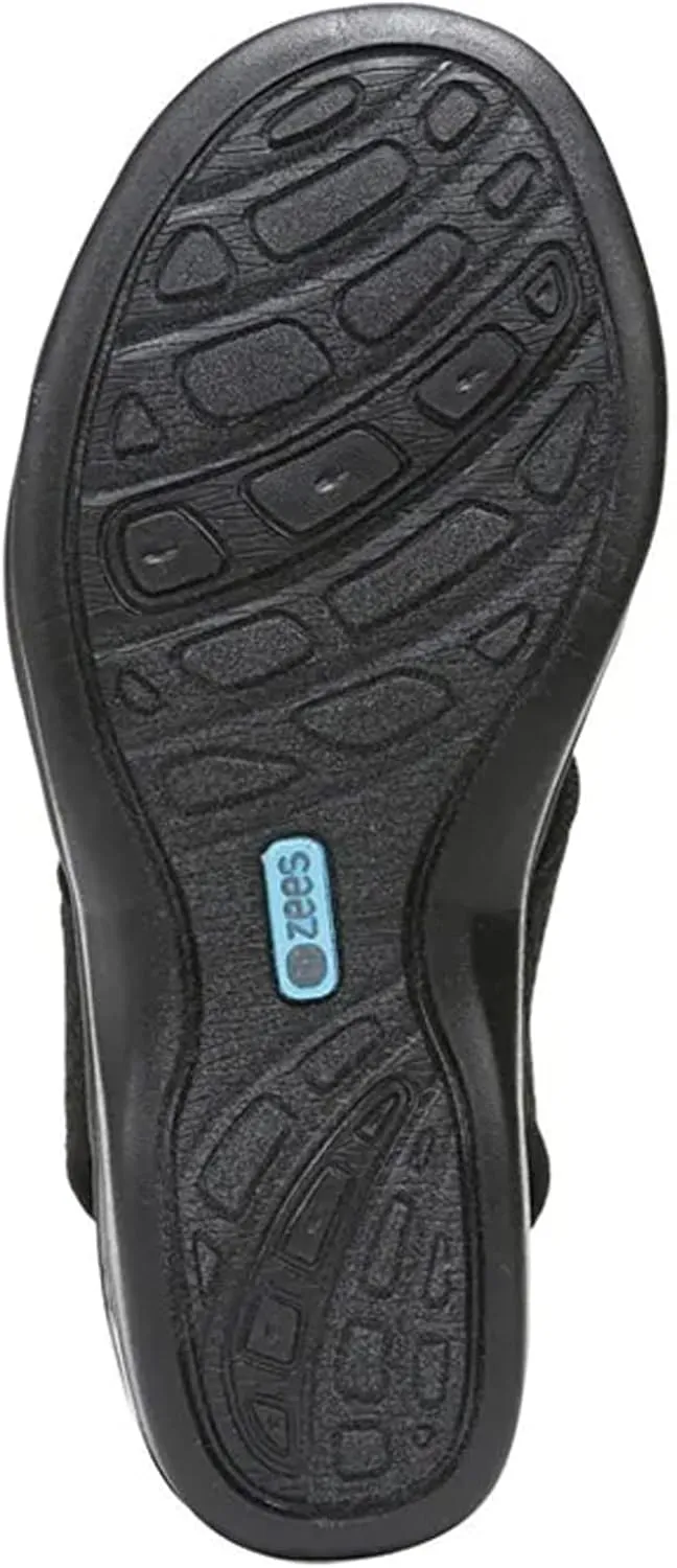 BZees Women's Double Up Slingback Wedge Sandal