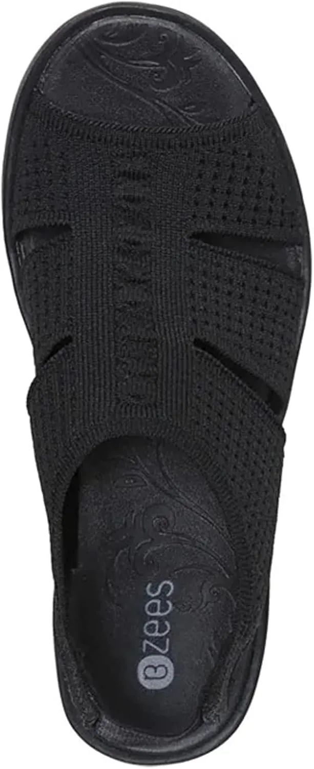 BZees Women's Double Up Slingback Wedge Sandal
