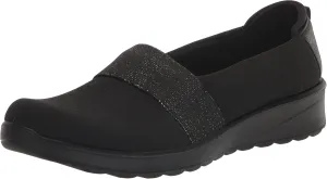 BZees Womens Gracie Slip On Black 6.5 M