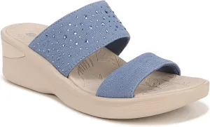 BZees Women's Sienna Bright Machine Washable Comfort Wedge Sandal