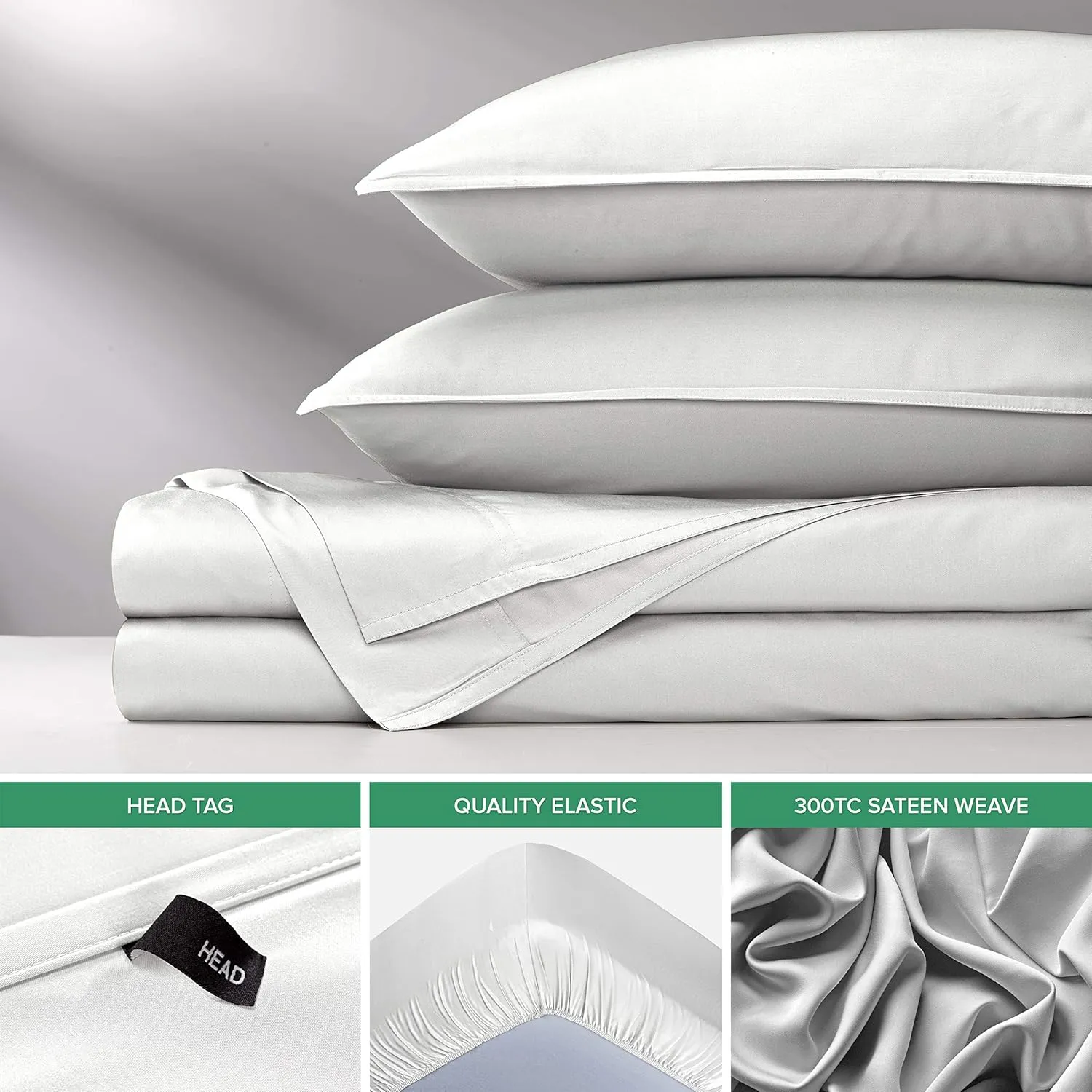 California King Sheets by Pure Bamboo, Genuine 100% Organic Viscose Derived from Bamboo Bed Sheet Set, Soft & Cooling, Double Stitching, Lifetime Quality Promise (California King, White)