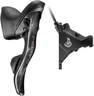 Campagnolo Record 12 Ergopower Hydraulic Lever and Disc Brake Caliper Black, Front, 160mm