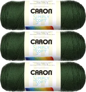Caron - Simply Soft - Pack of 3 Solid Thread Balls 6 oz