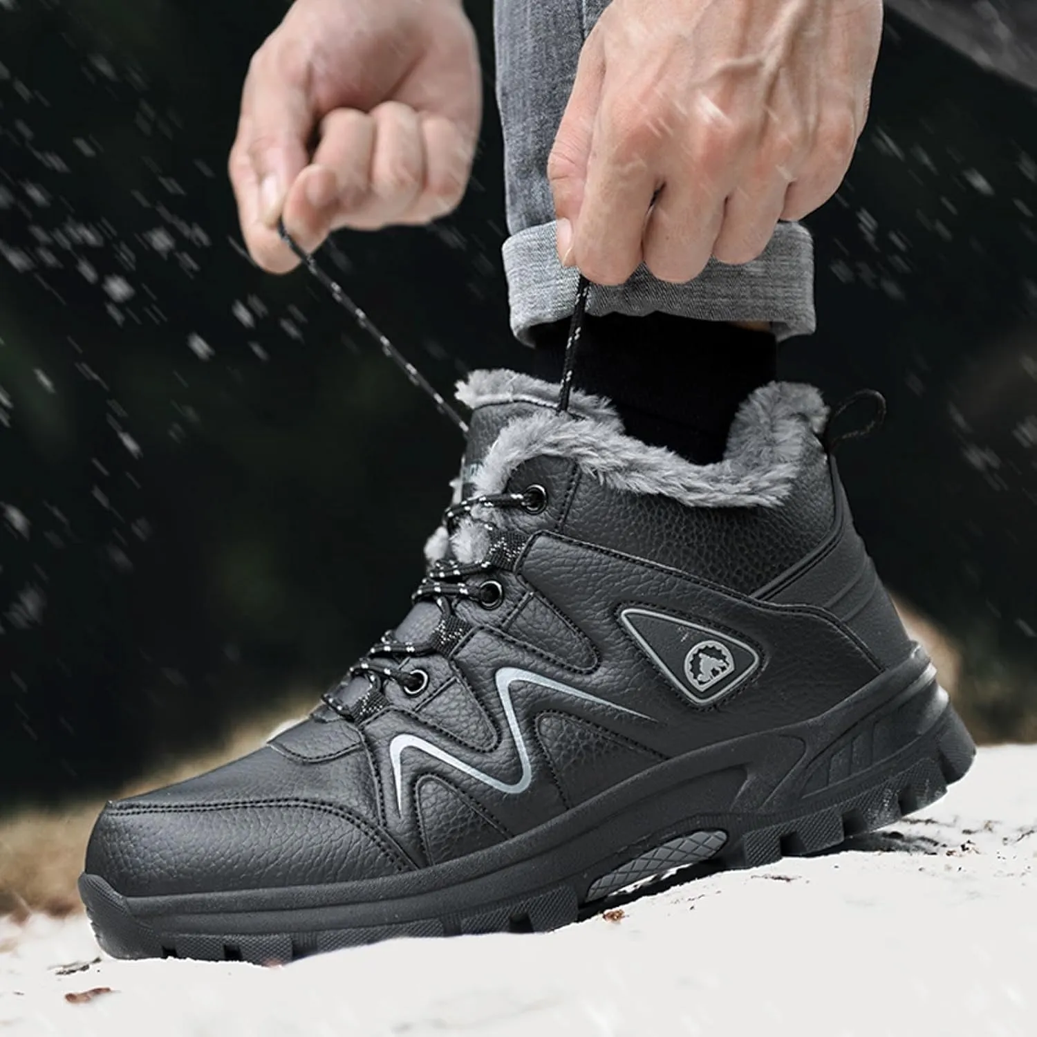 Casual Shoes for Men Soft Cushions Athletic Hiking Mountaineering Solid Color Lightweight Mens Sneaker