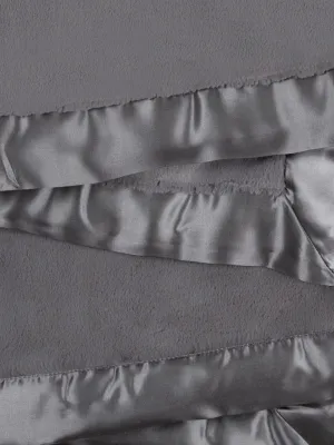 Charcoal Luxe Throw Blanket