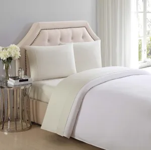 Charisma 310 Thread Count Cotton Solid Almond Milk Full Sheet set