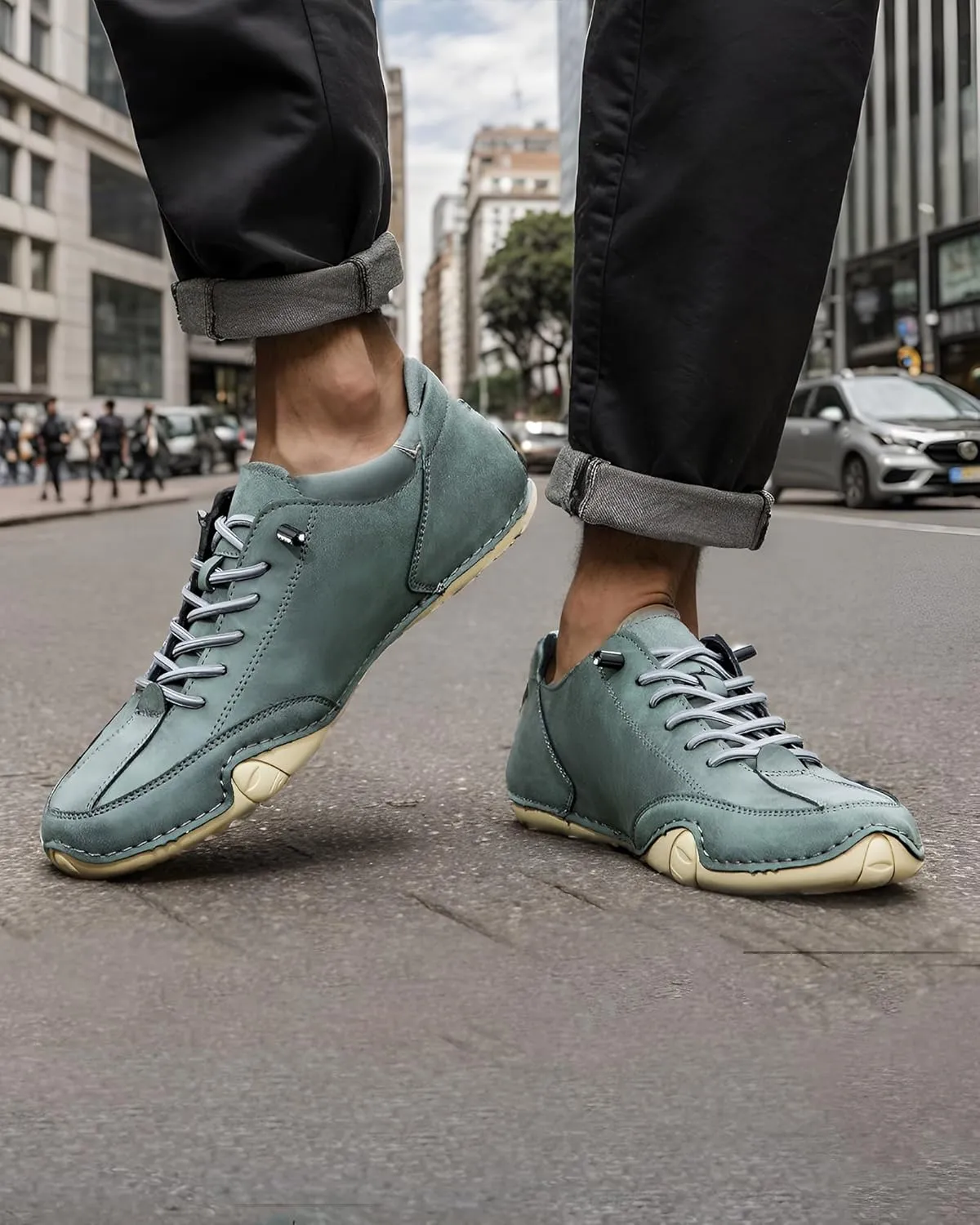 Chromatrail Walker Comfortable Barefoot Walking Shoes for Men Fashion Casual Lightweight Commute Shoes Slip-on Minimalist