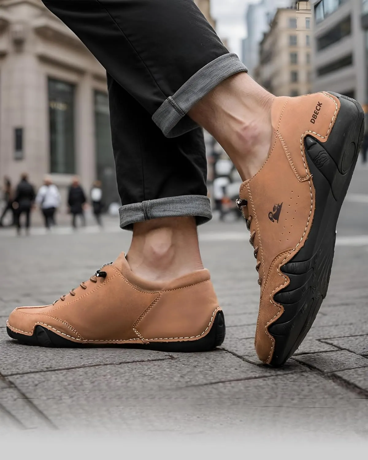 Chromatrail Walker Comfortable Barefoot Walking Shoes for Men Fashion Casual Lightweight Commute Shoes Slip-on Minimalist
