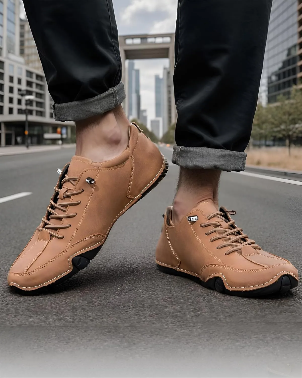 Chromatrail Walker Comfortable Barefoot Walking Shoes for Men Fashion Casual Lightweight Commute Shoes Slip-on Minimalist