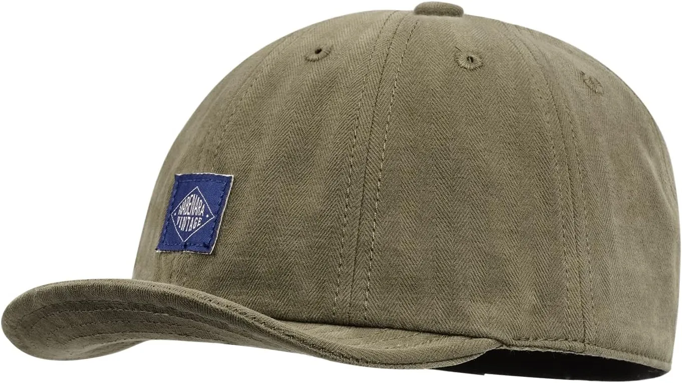 Clakllie Soft Short Brim Hats for Men Low Profile Baseball Cap Casual Trucker Hat Moisture Wicking Outdoor Running Hat