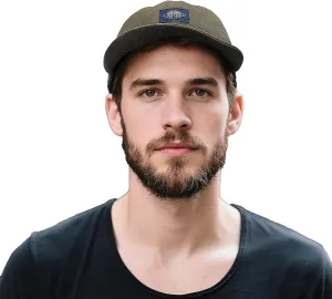 Clakllie Soft Short Brim Hats for Men Low Profile Baseball Cap Casual Trucker Hat Moisture Wicking Outdoor Running Hat