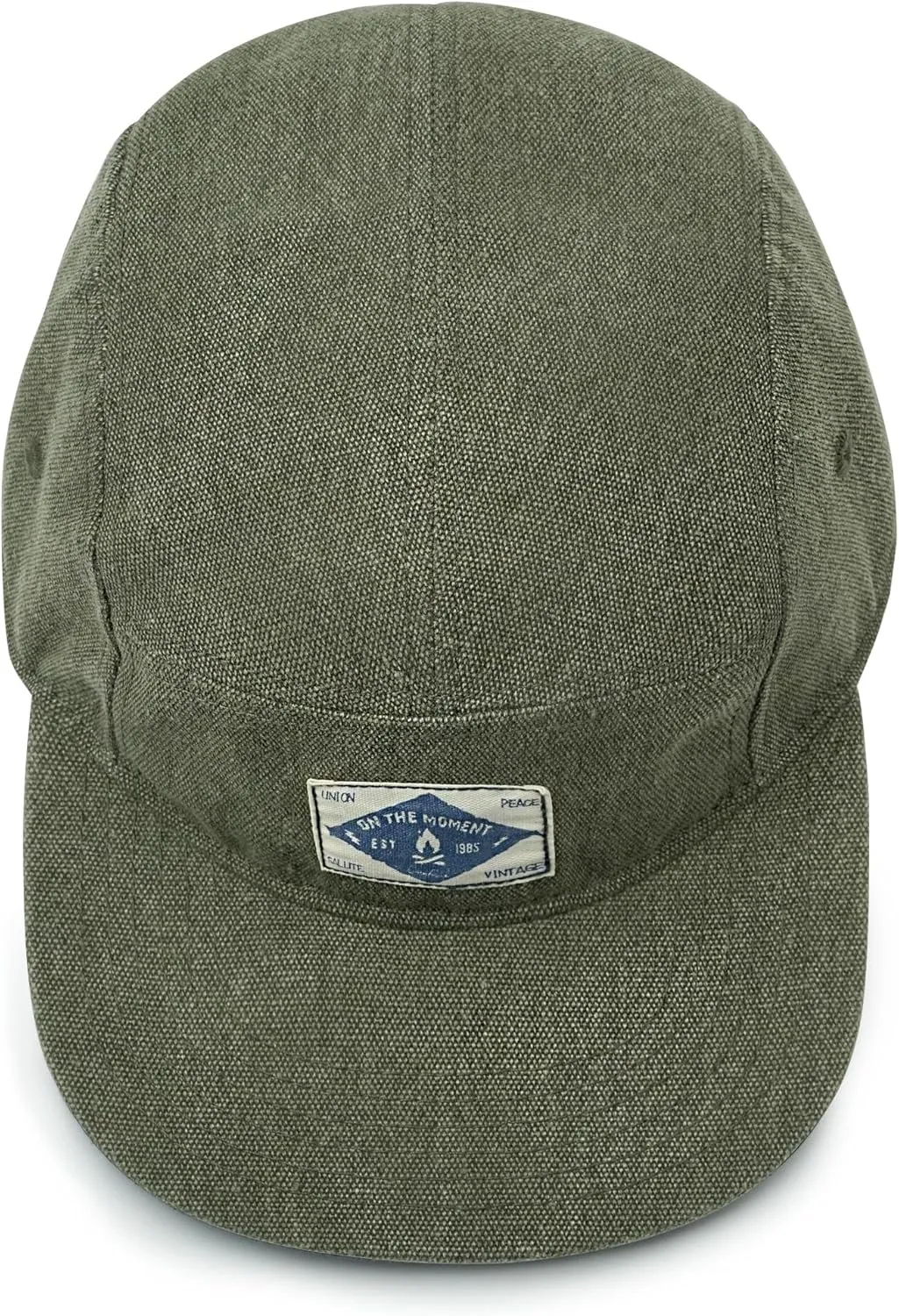CLAPE Snapback 5 Panel Hat for Men Women Washed Cotton Flat Bill Baseball Cap Strapback Hip Hop Biker Board Cap