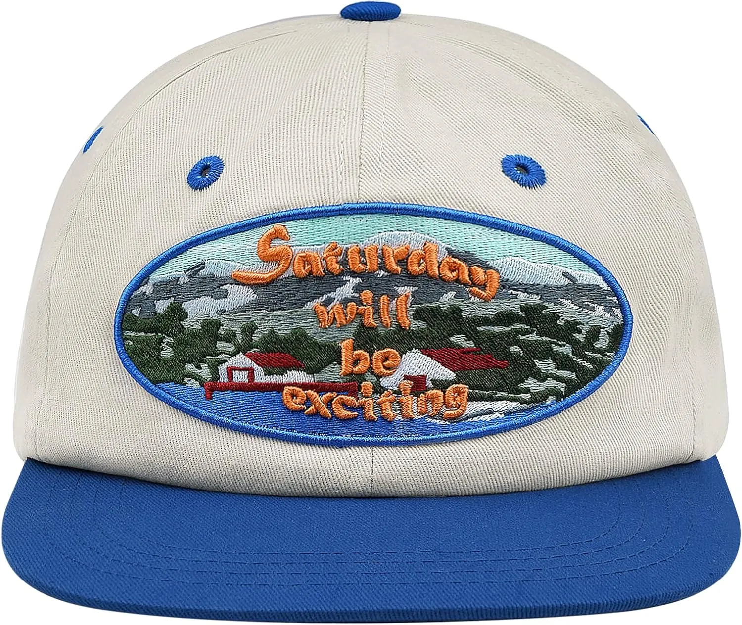 CLAPE Vintage Snapback Hat Flat Bill Unstructured Baseball Cap Soft Cotton Dad Hat Street Hip Hop Camp Trucker Hat