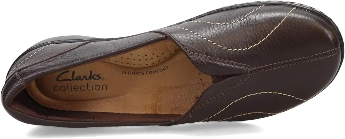 Clarks Cora Meadow Casual Slipon Womens Slip On 85 BM US Dark Brown