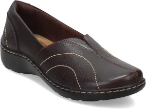 Clarks Cora Meadow Casual Slipon Womens Slip On 85 BM US Dark Brown