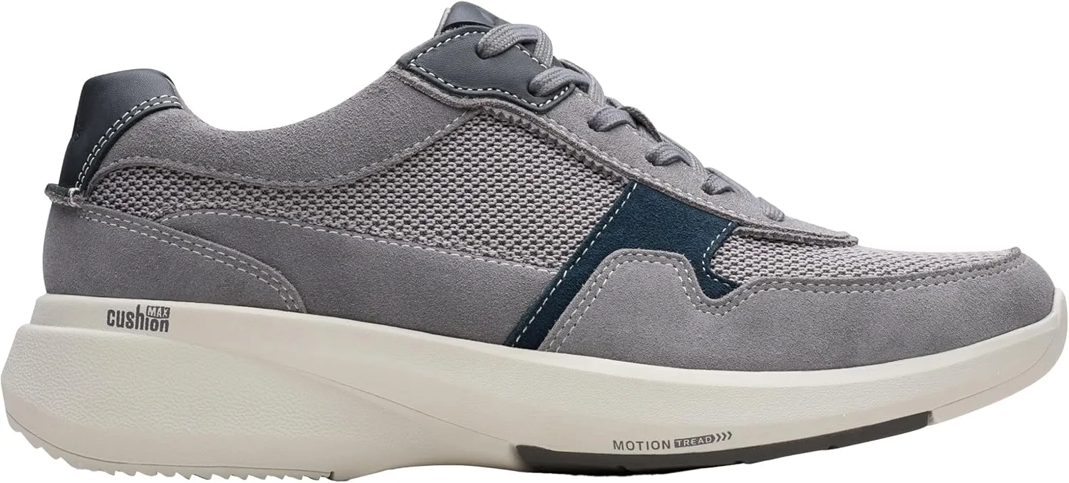 Clarks Men's Lehman Race Trainers, Dark grey combi, 12 Men