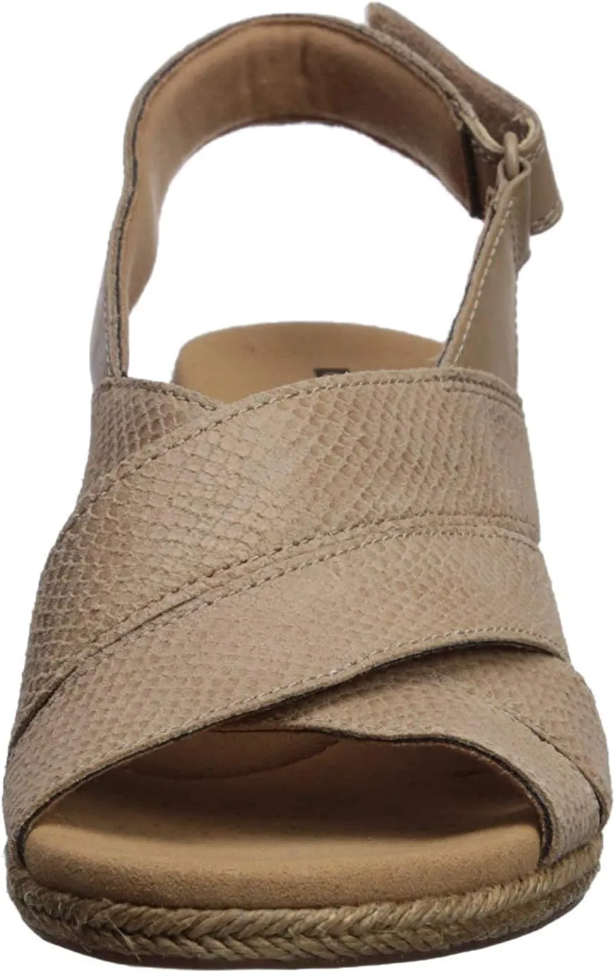 Clarks Women's Lafley Krissy Espadrille Wedge Sandal