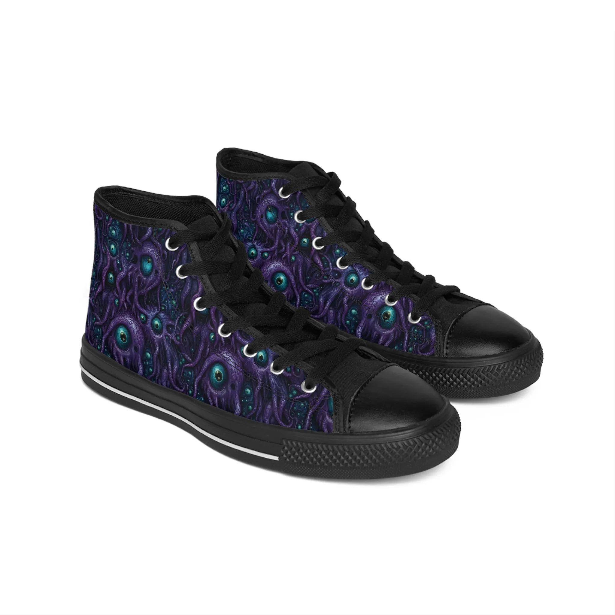 Classic sneakers Purple Tentacloid with Eyes