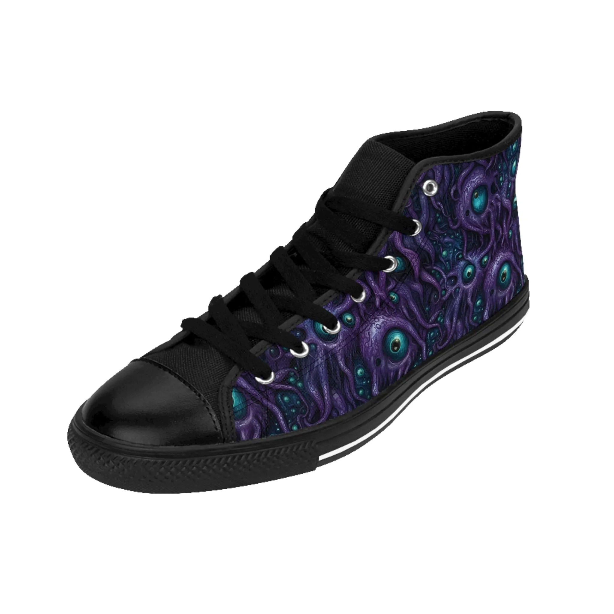 Classic sneakers Purple Tentacloid with Eyes