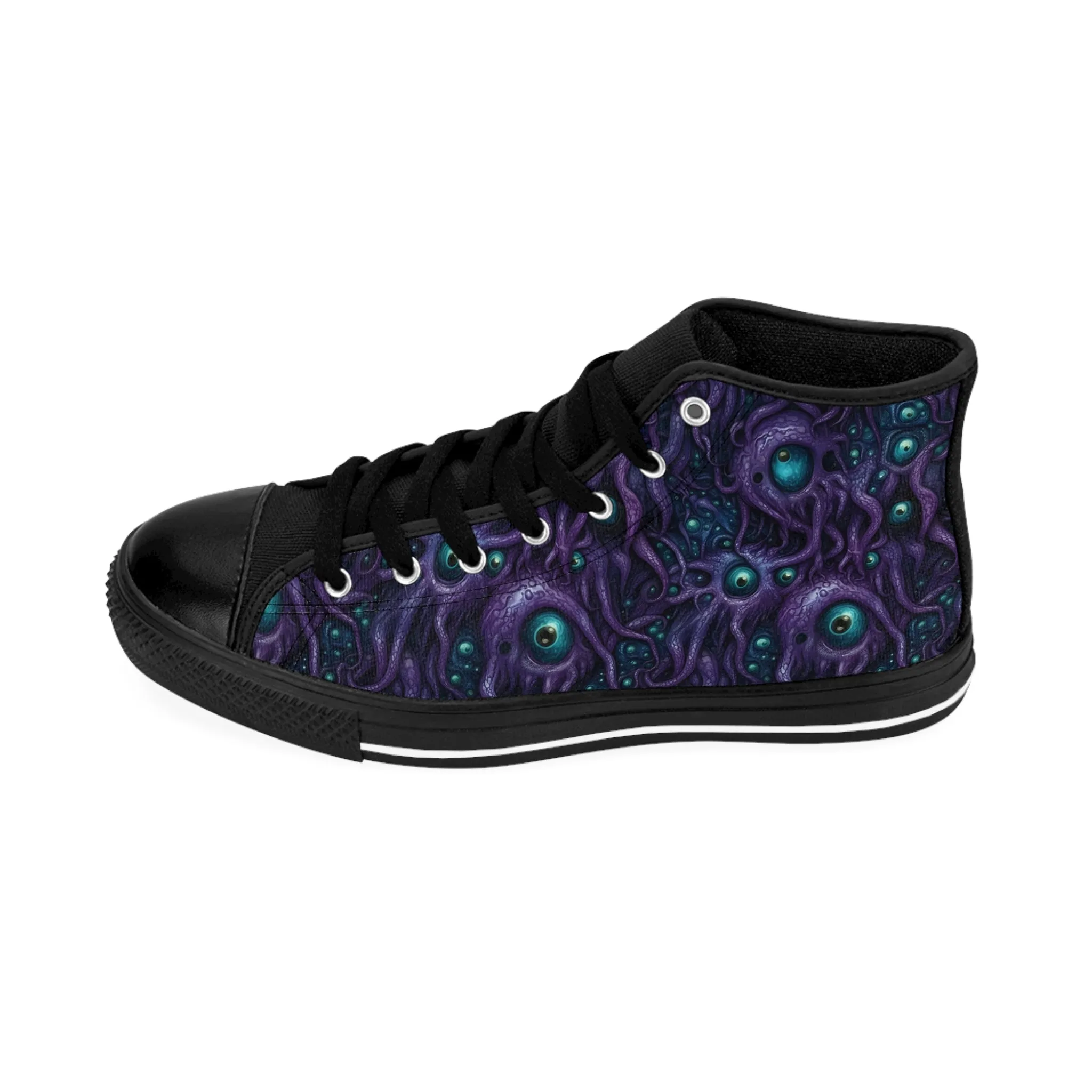 Classic sneakers Purple Tentacloid with Eyes
