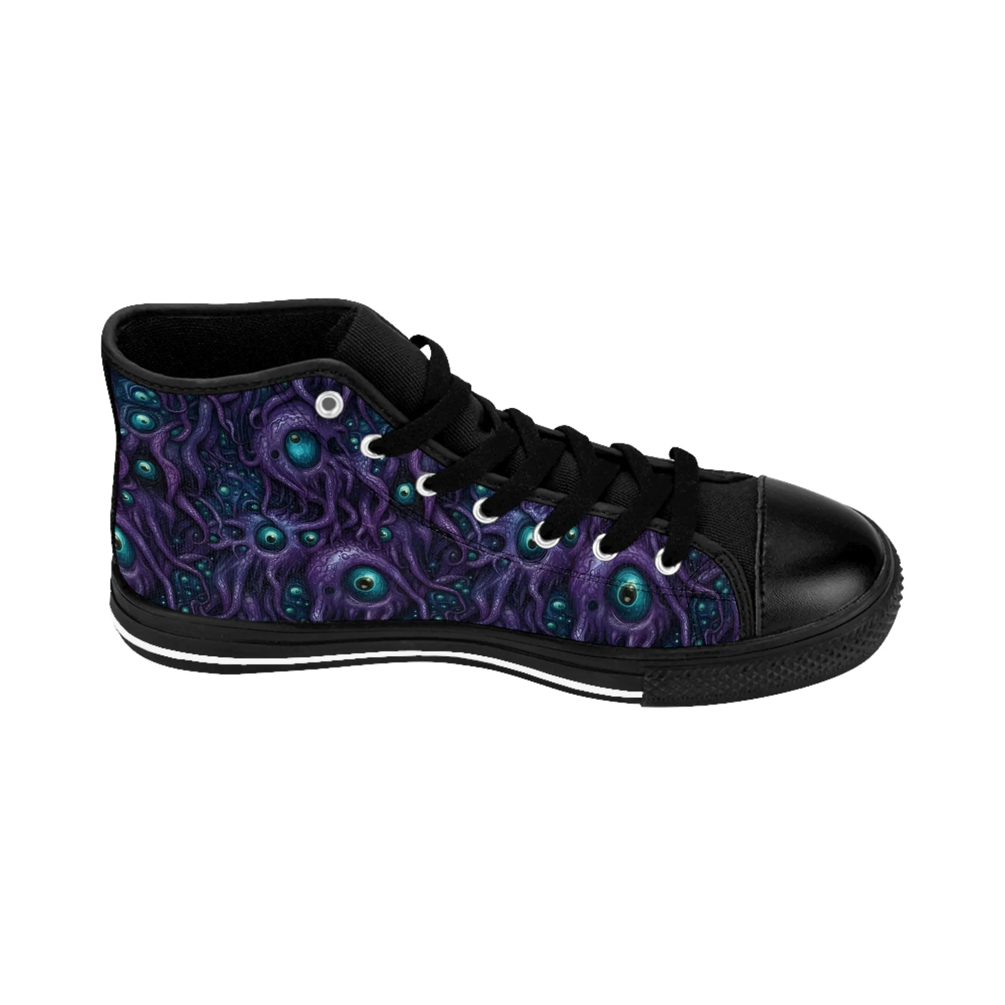 Classic sneakers Purple Tentacloid with Eyes