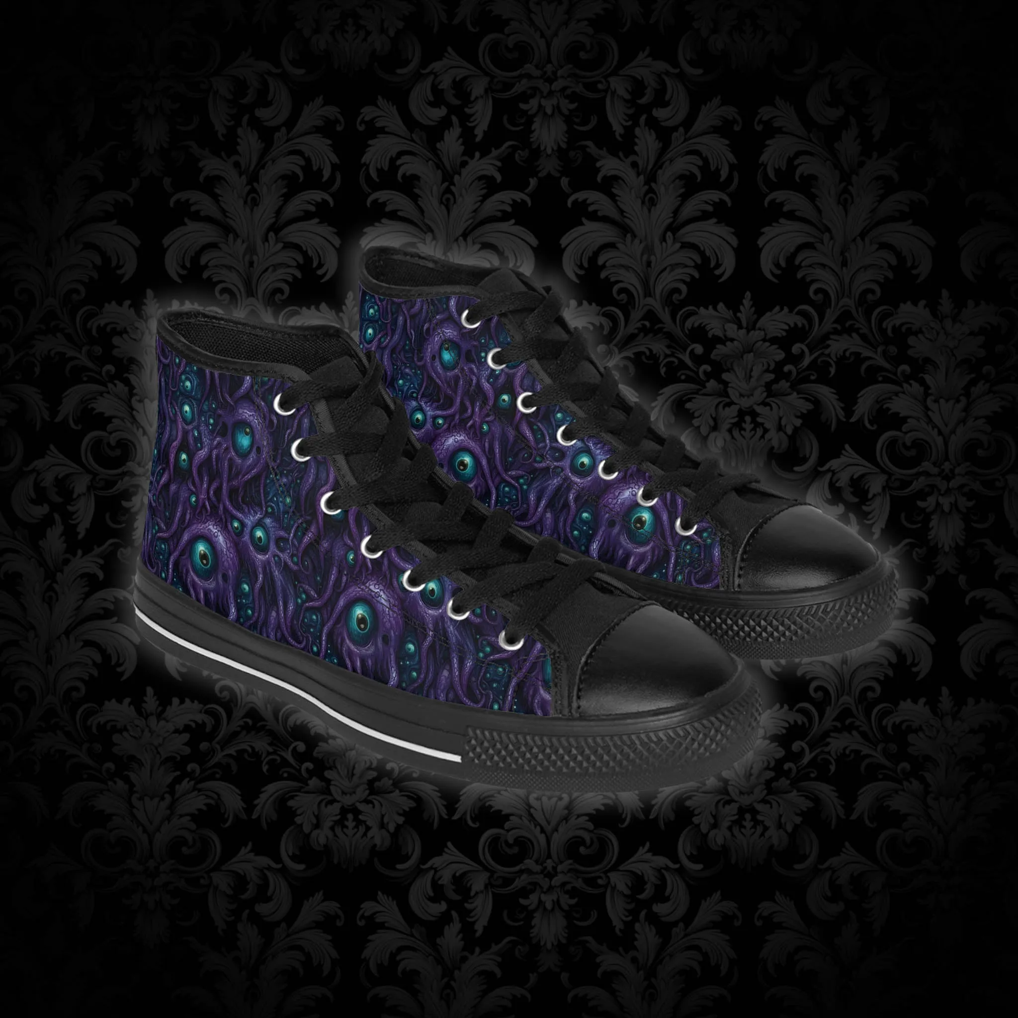 Classic sneakers Purple Tentacloid with Eyes