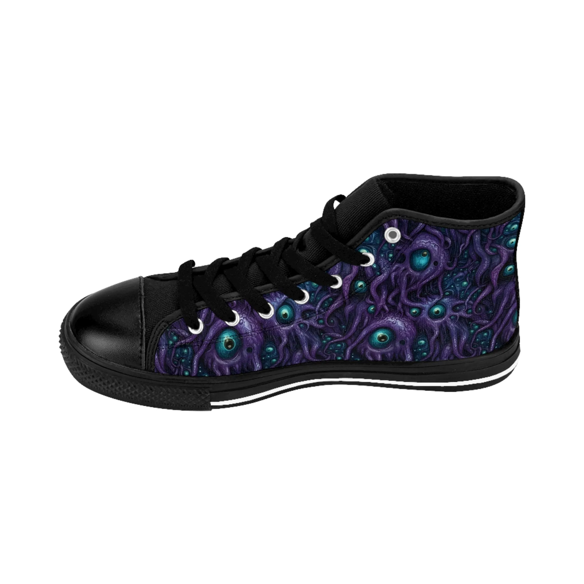 Classic sneakers Purple Tentacloid with Eyes