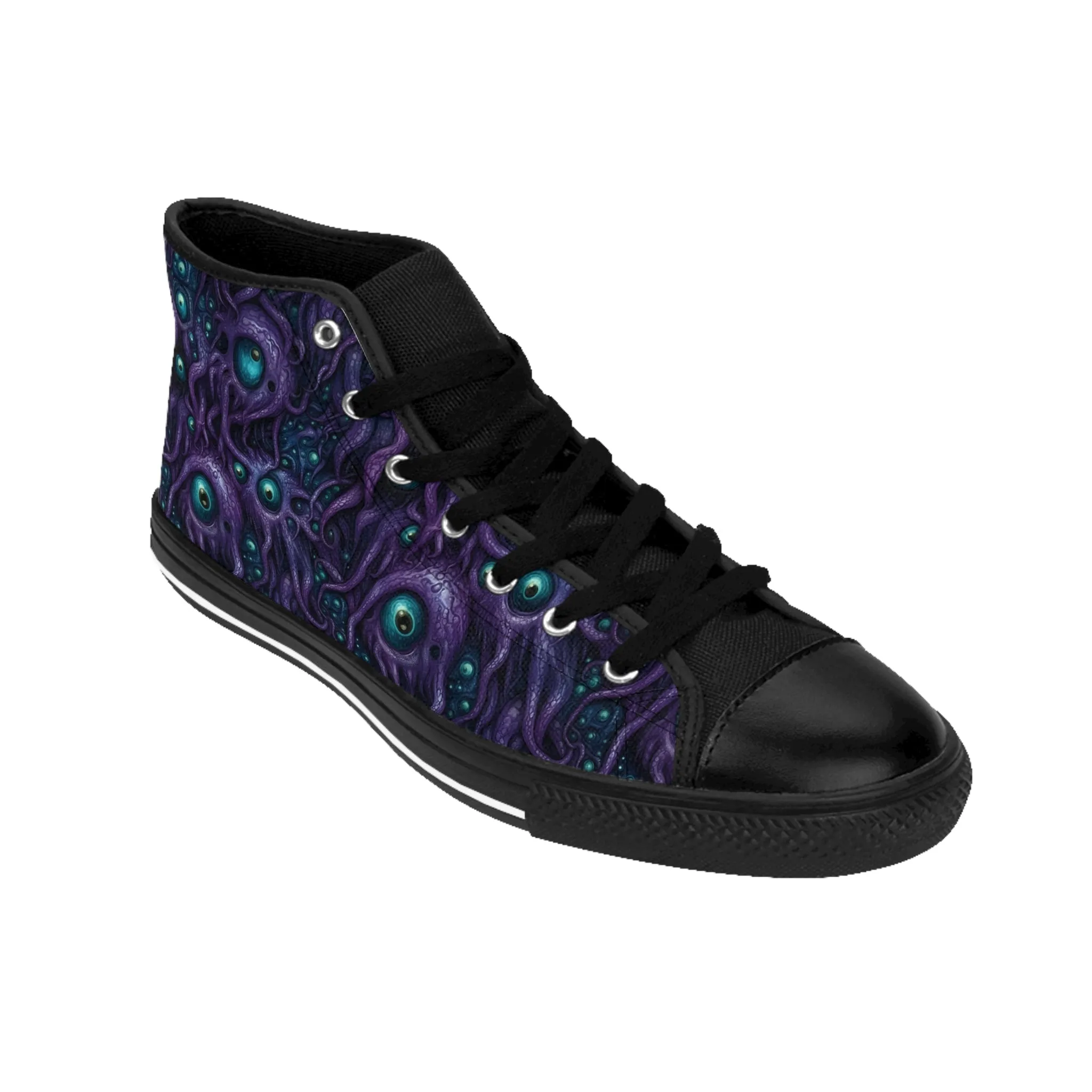 Classic sneakers Purple Tentacloid with Eyes
