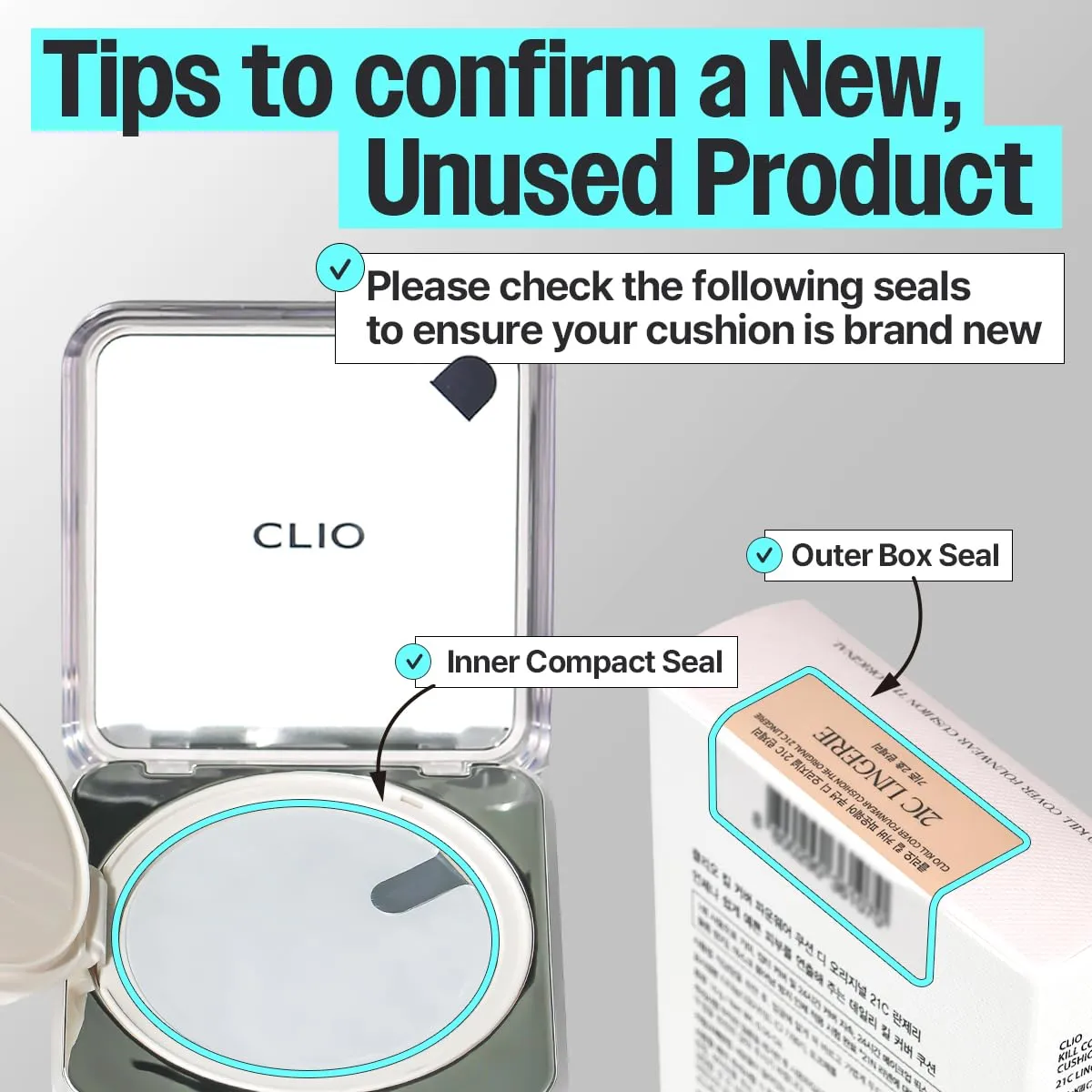 CLIO Kill Cover Founwear Cushion The Original – Korean Makeup, Full High Coverage, Airy Satin Finish, Skin Fit, 24N HONEY