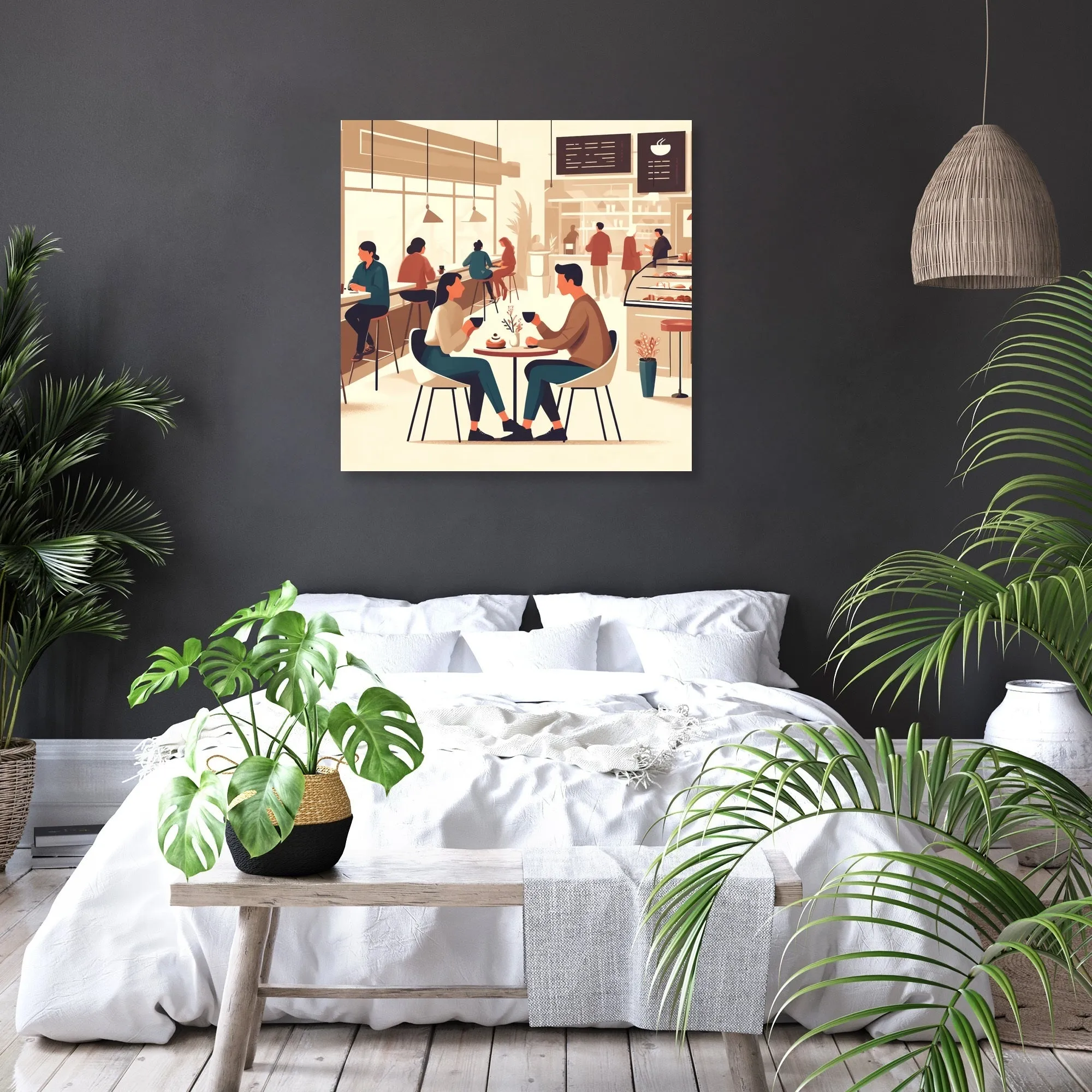 Coffee Time Friends Canvas