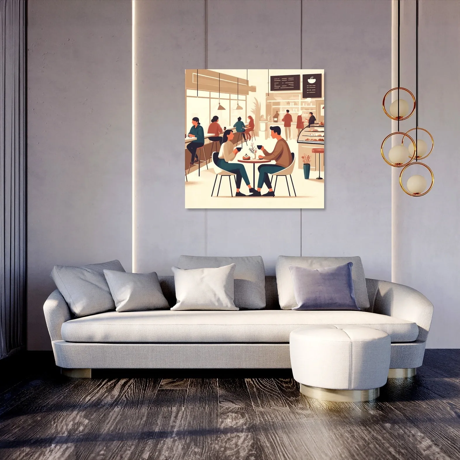 Coffee Time Friends Canvas
