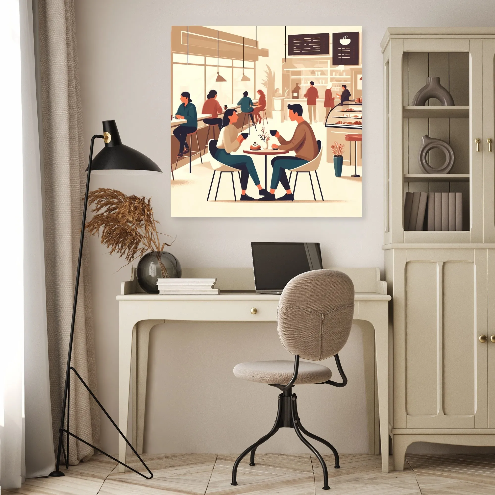 Coffee Time Friends Canvas
